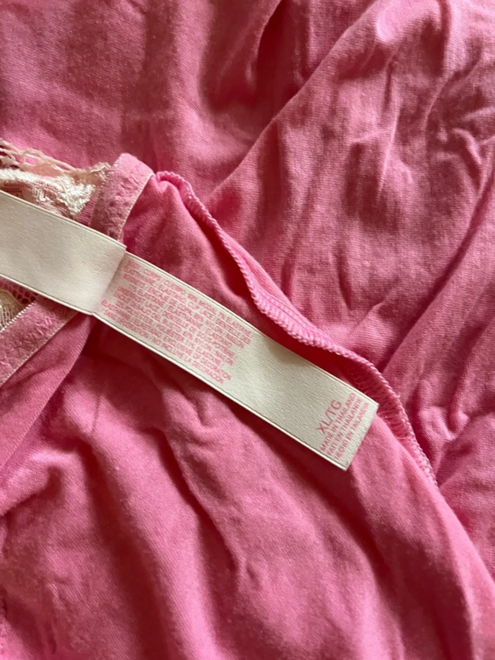 NWOT Victoria's Secret Pink Lace Trim Chemise